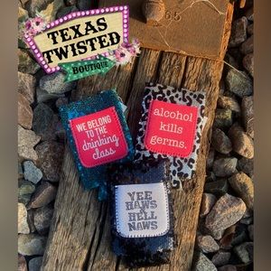 Slim Can Sequined Cooler with Pockets | 3 Styles